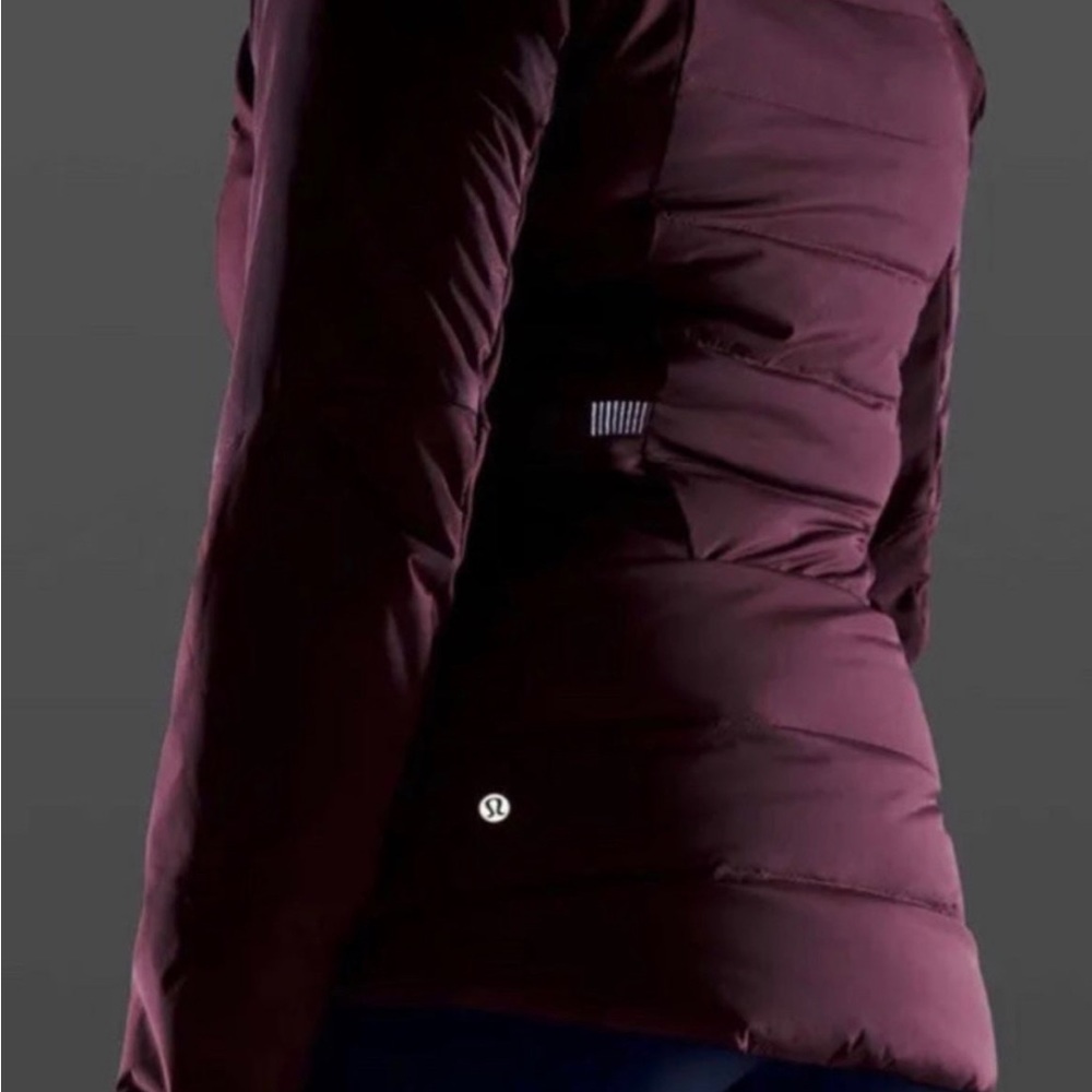Lululemon Down For It All Jacket burgandy Size 0